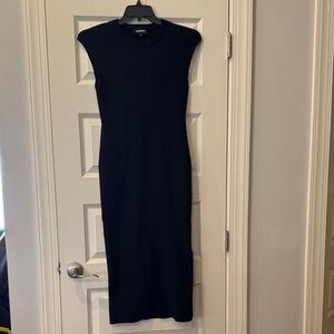 Express Elegant Black Midi Dress